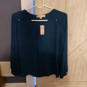 Turquoise Loft blouse